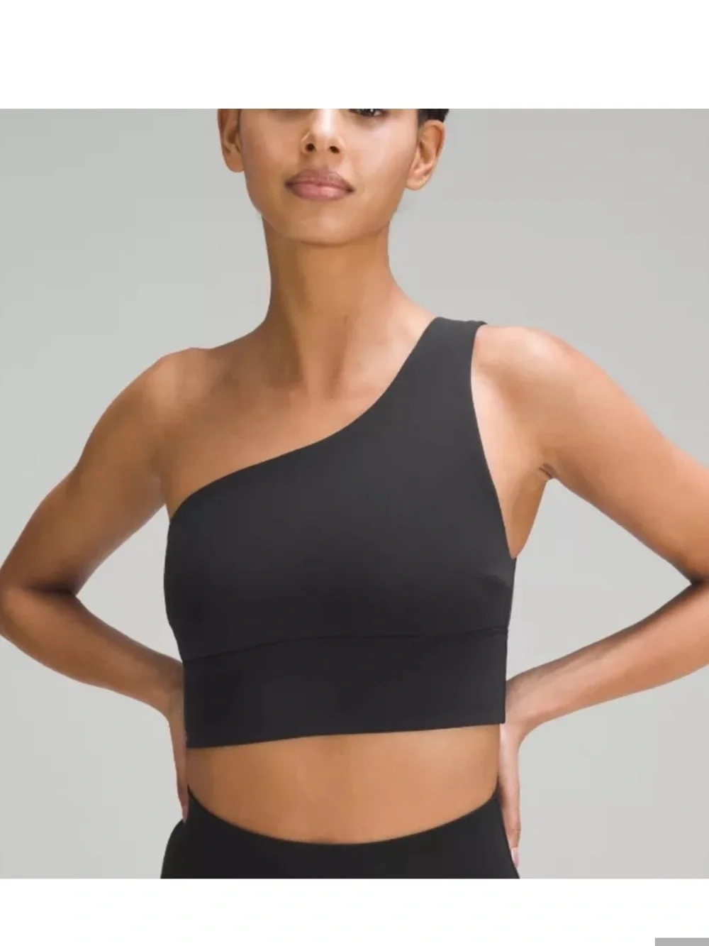 Lululemon One Shoulder Sports Bra Black Size 4